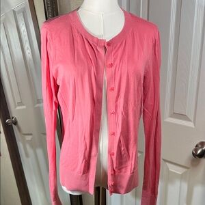 LOFT Vibrant Pink Knit Sweater